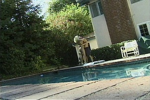 Stacked cheating wife maya devine give suck and fucks poolside.