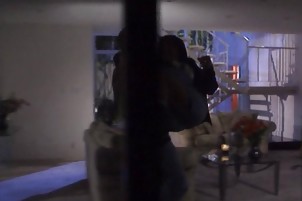 Hottie asia carrera nailed on the stairs.