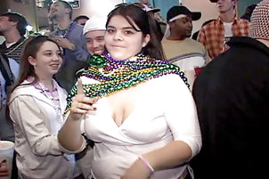 Horny wild sluts stripping in public.