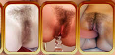 Unshaven pubes, hairy pussy