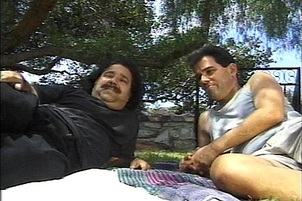 Porn Studs Ron Jeremy and Don DP Chick in the Park